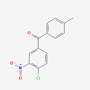 (4-chloro-3-nitrophenyl)(p-tolyl)methanone structure, CAS 40306-24-9