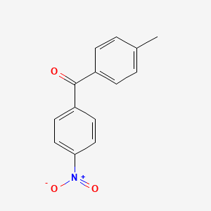 (4-nitrophenyl)(p-tolyl)methanone structure, CAS 5350-47-0