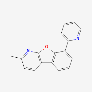 2-Methyl-8-(pyridin-2-yl)benzofuro[2,3-b]pyridine structure, CAS 1609373-99-0