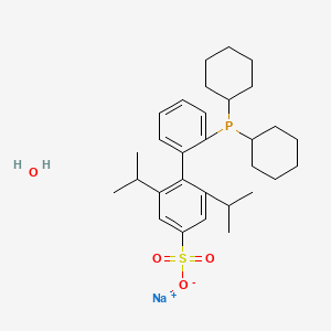 2'-Dicyclohexylphosphino-2,6-di-i-propyl-4-sulfonato-1,1'-biphenylhydratesodiumsalt structure, CAS 870245-84-4