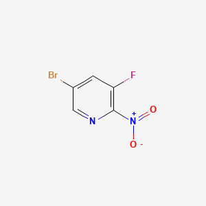 5-bromo-3-fluoro-2-nitropyridine structure, CAS 1532517-95-5