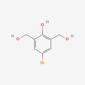 (5-bromo-2-hydroxy-1,3-phenylene)dimethanol structure, CAS 6296-63-5