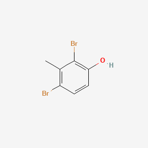 2,4-dibromo-3-methylphenol structure, CAS 13321-75-0