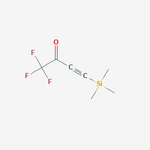 1,1,1-trifluoro-4-(trimethylsilyl)but-3-yn-2-one structure, CAS 101066-62-0
