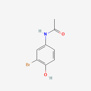 N-(3-bromo-4-hydroxyphenyl)acetamide structure, CAS 6329-78-8
