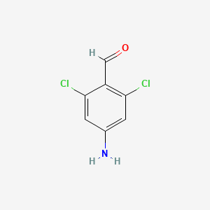 4-amino-2,6-dichlorobenzaldehyde structure, CAS 1379312-07-8