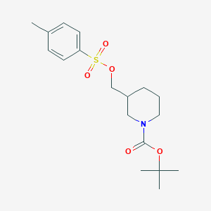 tert-butyl 3-((tosyloxy)methyl)piperidine-1-carboxylate structure, CAS 191092-05-4