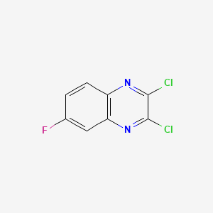 2,3-dichloro-6-fluoroquinoxaline structure, CAS 76089-04-8