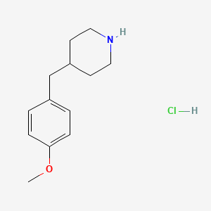 4-(4-METHOXYBENZYL)PIPERIDINE HYDROCHLORIDE structure, CAS 37581-27-4