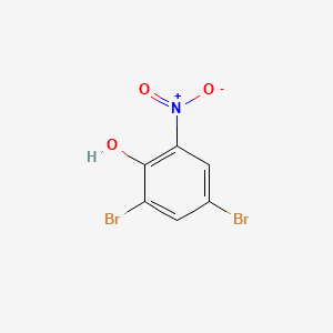 2,4-dibromo-6-nitrophenol structure, CAS 15969-09-2