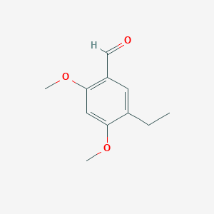 5-ethyl-2,4-dimethoxybenzaldehyde structure, CAS 2A-1167260