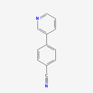 4-(pyridin-3-yl)benzonitrile structure, CAS 294648-03-6