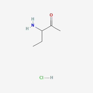 N-chloro-2-oxopentan-3-aminium structure, CAS 40874-33-7