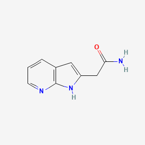 2-(1H-pyrrolo[2,3-b]pyridin-2-yl)acetamide structure, CAS 2A-1167270