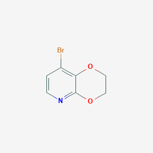 8-​bromo-​2,​3-​dihydro-​[1,​4]​dioxino[2,​3-​b]​pyridine structure, CAS 643067-83-8