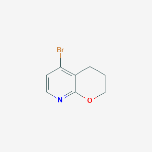 Bromo-​3,​4-​dihydro-​2H-​pyrano[2,​3-​b]​pyridine structure, CAS 1129976-19-7