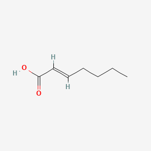 trans-2-Heptenoic acid structure, CAS 10352-88-2