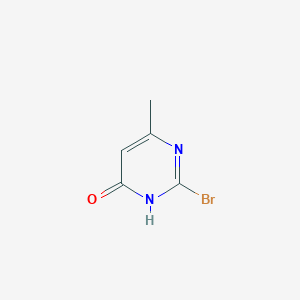 2-bromo-6-methylpyrimidin-4(3H)-one structure, CAS 252566-49-7