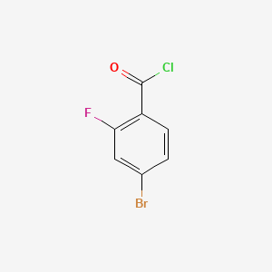 4-bromo-2-fluorobenzoyl chloride structure, CAS 151982-51-3