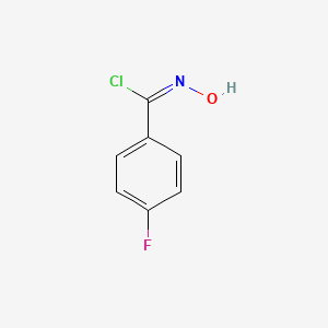 (Z)-4-fluoro-N-hydroxybenzimidoyl chloride structure, CAS 42202-95-9