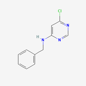 N-benzyl-6-chloropyrimidin-4-amine structure, CAS 61667-16-1