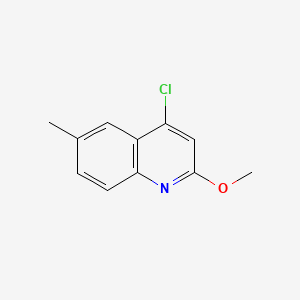 4-chloro-6-methylquinolin-2-ol structure, CAS 123637-52-5
