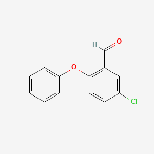 5-chloro-2-phenoxybenzaldehyde structure, CAS 2A-1167354