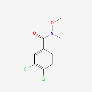 3,4-dichloro-N-methoxy-N-methylbenzamide structure, CAS 200802-01-3