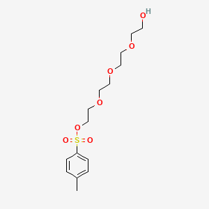 2-(2-(2-(2-hydroxyethoxy)ethoxy)ethoxy)ethyl 4-methylbenzenesulfonate structure, CAS 77544-60-6