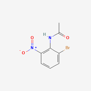 N-(2-bromo-6-nitrophenyl)acetamide structure, CAS 245115-83-7