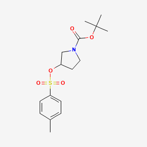 tert-butyl 3-(tosyloxy)pyrrolidine-1-carboxylate structure, CAS 103057-45-0