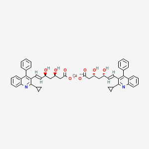 Pitavastatin Defuoro IMpurity CalciuM Salt structure, CAS 1258947-30-6