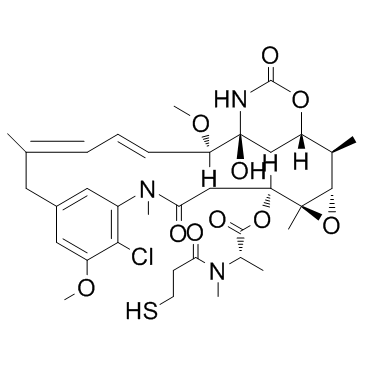 N2'-deacetyl-N2'-(3-Mercapto-1-oxopropyl)-Maytansine structure, CAS 139504-50-0