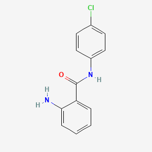 2-amino-N-(4-chlorophenyl)benzamide structure, CAS 4943-86-6