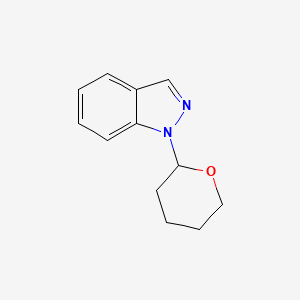 1-(tetrahydro-2H-pyran-2-yl)-1H-indazole structure, CAS 167165-39-1