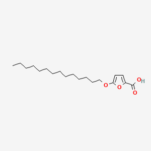 5-tetradecylfuran-2-carboxylic acid structure, CAS 54857-86-2