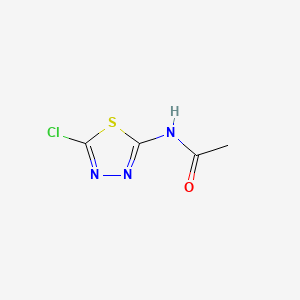 N-(5-Chloro-1,3,4-thiadiazol-2-yl)acetamide structure, CAS 60320-32-3