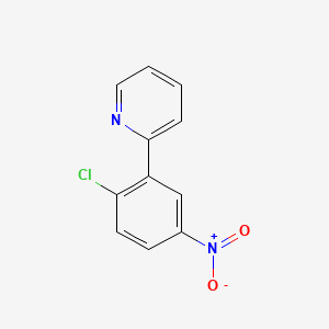 2-(2-chloro-5-nitrophenyl)pyridine structure, CAS 879088-40-1