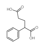 2-phenylpentanedioic acid structure, CAS 2628-87-7