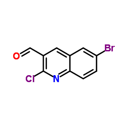 6-bromo-2-chloroquinoline-3-carbaldehyde structure, CAS 73568-35-1