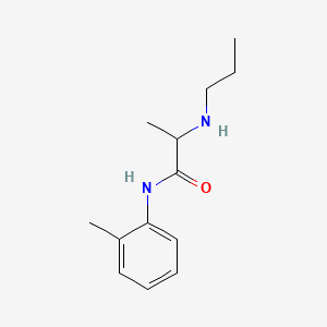 Prilocaine structure, CAS 751-50-6