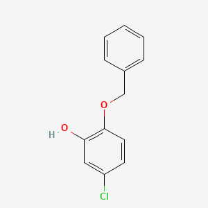 2-(benzyloxy)-5-chlorophenol structure, CAS 1189360-82-4