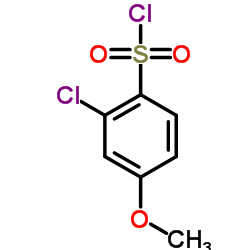 2-chloro-4-methoxybenzenesulfonyl chloride structure, CAS 23094-94-2