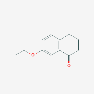 7-isopropoxy-3,4-dihydronaphthalen-1(2H)-one structure, CAS 117666-68-9