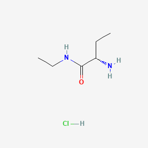 2-amino-n-ethylbutanamide.hydrochloride structure, CAS 187680-43-9