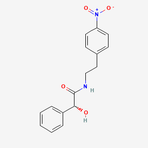 (alphaR)-alpha-Hydroxy-N-[2-(4-nitrophenyl)ethyl]benzeneacetamide structure, CAS 521284-19-5