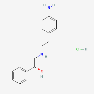 (alphaR)-alpha-[[[2-(4-Aminophenyl)ethyl]amino]methyl]benzenemethanol hydrochloride structure, CAS 521284-22-0