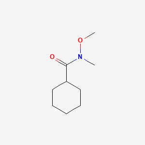 N-methoxy-N-methylcyclohexanecarboxamide structure, CAS 80783-98-8