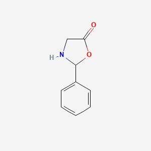2-phenyloxazolidin-5-one structure, CAS 129119-93-3