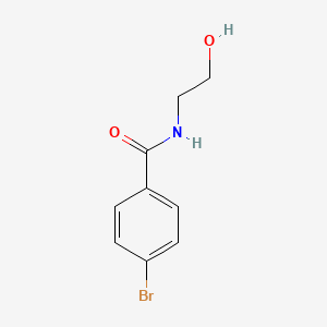 4-bromo-N-(2-hydroxyethyl)benzamide structure, CAS 57728-67-3